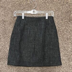 Pink Lily Textured Black Mini Skirt
